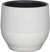 LILLEPOTIÜMBRIS MICA DECORATIONS KARI POT ROUND WHITE - H15XØ16CM VALGE