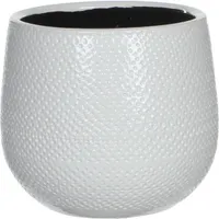 LILLEPOTIÜMBRIS MICA DECORATIONS GABRIEL H16XØ18CM VALGE