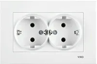 KAHENE PISTIKUPESA VIKO BY PANASONIC KARRE MAANDUSEGA RAAMITA VALGE