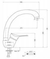 KÖÖGISEGISTI JOKO BOJ DEANTE 066M KROOM