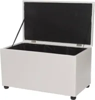 TUMBA 4LCOLLECTION 90X50X51CM VALGE