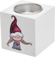 KÜÜNLAALUS PÄKAPIKK 6X6X6CM PUIT VALGE 2TK