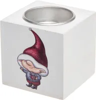 KÜÜNLAALUS PÄKAPIKK 6X6X6CM PUIT VALGE 2TK