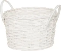 PUNUTUD KORV SANGADEGA WINTERSEASON Ø30X20CM VALGE