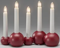 JÕULUVALGUSTI PALLID 5 KÜÜNALT IP20 SOE PUIT PUNANE