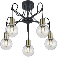 LAELAMP TRIO NACHO 5XE14 28W MATT MUST