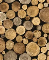TAPEET WOOD LOGS 106201 0,53X10,05M