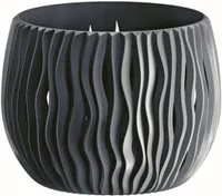 LILLEPOTIÜMBRIS PROSPERPLAST SANDY BOWL BASIC PLASTIK Ø18CM ANTRATSIIT