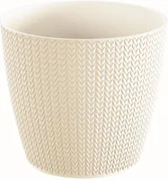 LILLEPOTIÜMBRIS PROSPERPLAST WHEATY PLASTIK Ø22CM MOCCA