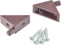 RIIULIPLAADI TUGI SUKI Ø5MM KRUVITAV PLASTIK PRUUN