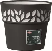 ISTUTUSPOTT ALUSEGA ELHO CLOE Ø15X15CM TUMEHALL HELEHALLIDE LEHTEDEGA