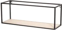 SEINARIIUL 4LIVING 59X18X22CM MDF/RAUD MUST