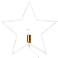 JÕULUVALGUSTUS FINNLUMOR TÄHT 46X44X5CM PUIT E14 VALGE