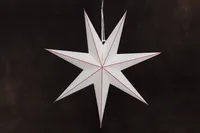 JÕULUVALGUSTUS FINNLUMOR TÄHT 70CM VALGE/PUNANE