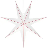 JÕULUVALGUSTUS FINNLUMOR TÄHT 70CM VALGE/PUNANE