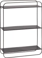 SEINARIIUL 3-NE 11,5X35X47CM METALL, MUST