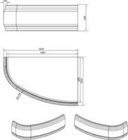 VANNI ESIPANEEL CERSANIT JOANNANEW 150X55CM VASAK/PAREM