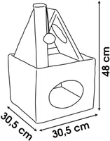 LEMMIKLOOMA KRAAPIMISKAST 30,5X30X5X48CM