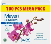 NÕUDEPESUMASINA TABLETID MAYERI SENSITIVE 100TK