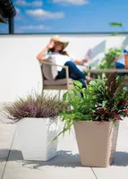 LILLEPOTT FORM-PLASTIC DUNES KANDILINE VALGE 35CM