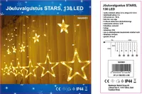 JÕULUVALGUSTUS 138LED TÄHED SOE VALGUS
