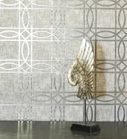 TAPEET ARTHOUSE GEO CREAM GOLD KISS FOIL