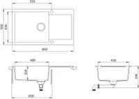 VALAMU AQUASANITA GRANIIT SQT104-601AW 860X500X200MM MUST
