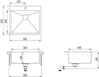 VALAMU AQUASANITA ROOSTEVABA LUN100N 550X505X200MM