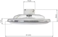 LAELAMP VENTILAATORIGA MILAGRO ZONDA 60W PULT