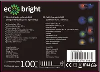VÄLIS JÕULUVALGUSTUS ECO BRIGHT 100LED, IP65, 10M, MITMEVÄRVILINE