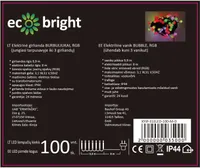 VILKUV JÕULUVALGUSTUS ECO BRIGHT CHERRY 100LED, IP44, 9,9M, MITMEVÄRVILINE