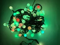 VILKUV JÕULUVALGUSTUS ECO BRIGHT CHERRY 100LED, IP44, 9,9M, MITMEVÄRVILINE