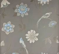 TAPEET DUTCH WALLCOVERINGS PAPIER VOGEL BRUIN/BLAUW