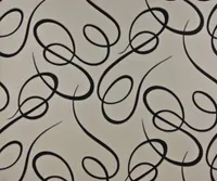 TAPEET DUTCH WALLCOVERINGS SCHUIMVINYL SLINGER ZWART/WIT