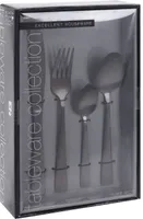 SÖÖGIRIISTADE KOMPLEKT MATT MUST 16TK PAKIS