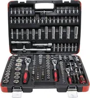 PADRUNVÕTMETE KOMPLEKT KRAFTMANN 1/4" + 3/8" + 1/2" 172 OSA