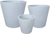 ÜMBRISPOTT KERAAMILINE 24X24X23CM NATURAALNE HALL