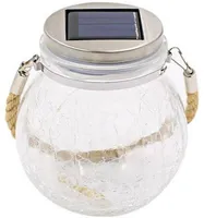 VALGUSTI PÄIKESEPATAREIGA RIPPUV KLAASPURK 12CM