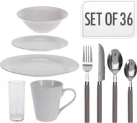 LAUANÕUDE KOMPLEKT EXCELLENT HOUSEWARE PORTSELANIST, 36TK KOMPLEKTIS
