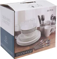 LAUANÕUDE KOMPLEKT EXCELLENT HOUSEWARE PORTSELANIST, 36TK KOMPLEKTIS