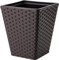 VÄLIS PLASTPOTT FORM-PLASTIC RATTANA 40CM TUMEPRUUN