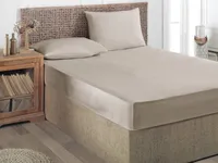 VOODILINA 160X200CM SATIINIST BEEŽ