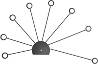 SEINALAMP TRIO PEACOCK LED 2,6W 260LM MUST