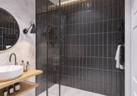 SEINAPLAAT GOLDEN TILE THE WALL BLACK RELJEEF GLOSSY 10X30CM 0,84M² PAKIS