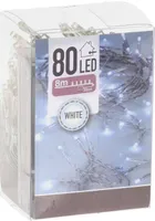 JÕULUVALGUSTUS 80 LED TAIMERIGA, VALGE