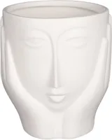 ÜMBRISPOTT MICA DECORATIONS NÄOGA 16X14,5CM VALGE