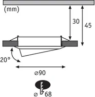 ALLVALGUSTI PAULMANN BASE COIN 5W 370LM 3000K SUUNATAV VALGE 3TK PAKIS
