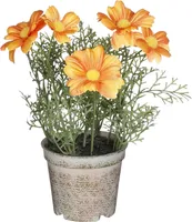 KUNSTLILL MICA KARIKAKAR POTIS 21,5X13CM, ORANŽ