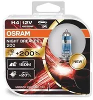 AUTOPIRN OSRAM H4 60/55W 12V NIGHT BREAKER 200 2TK PAKIS