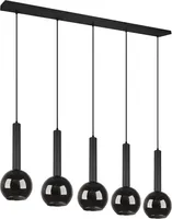 LAELAMP TRIO CLAYTON 5XE27 115CM MATT MUST